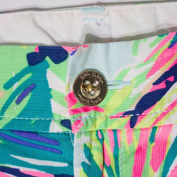 Lilly Pulitzer Callahan Shorts Pink Green Blue Floral Pattern Women Sz. 0 (30”W) - Picture 6 of 12